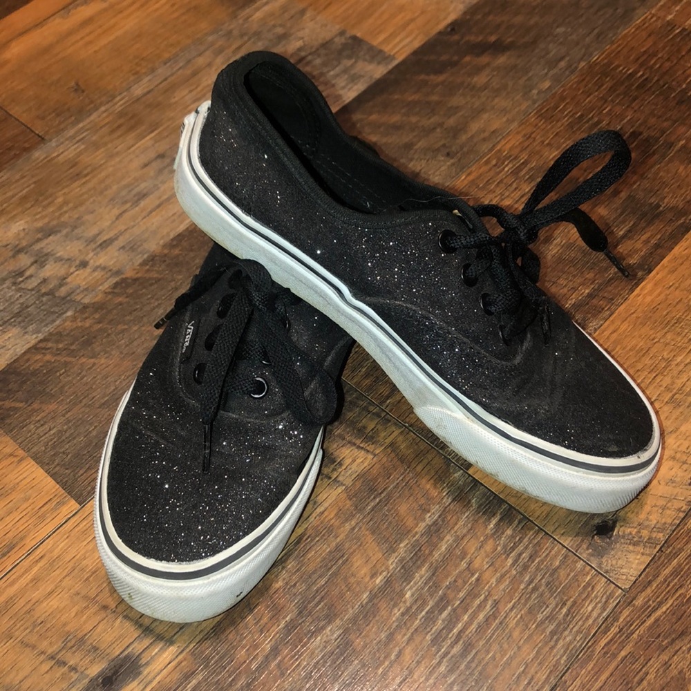 Girls glittery Vans size 3